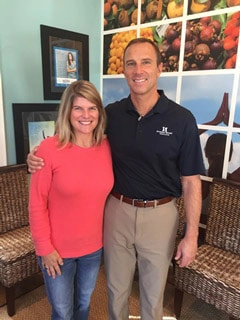 Patient Caroline with Dr. Fico